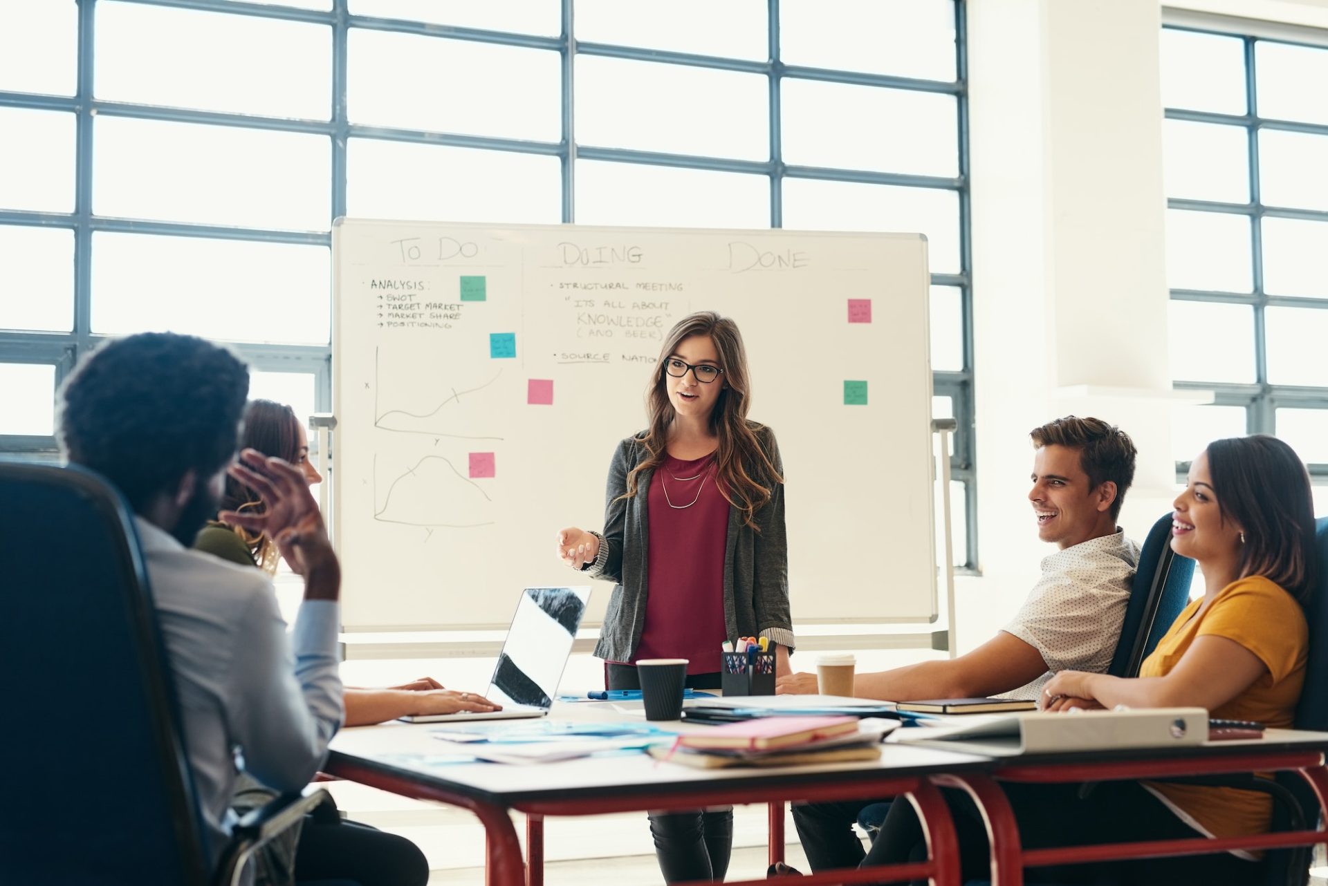 Shot of creative employees having a meeting in a modern office